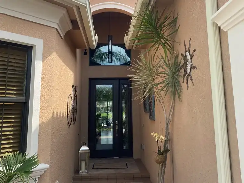 Before Front Entry Way Repaint