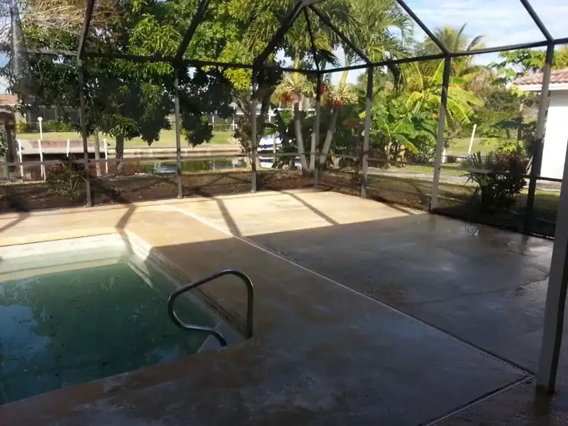 After Pool Patio Pressure Wash
